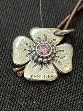 Pandora ALE 925 Sterling Silver flower Charm